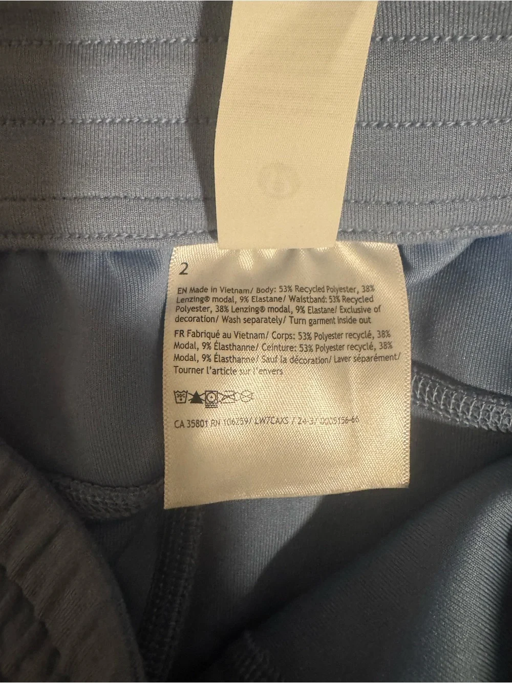 Lululemon Softstreme High Rise Shorts 4” Light Blue Size 2